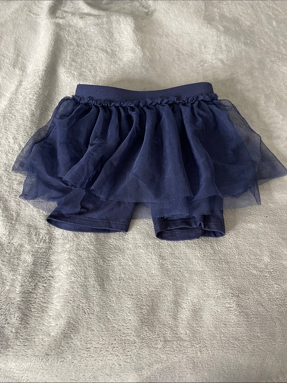 Epic Threads Navy Tulle Skirted Shorts with Elastic Waist REFER TO PICS/VID